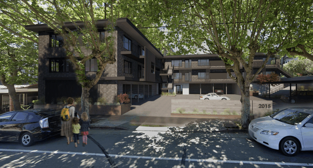 Project rendering image for 2015 Bridgeway in Sausalito.