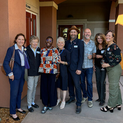 2024 Friendraiser at Homeward Bound. Tour of new Veteran's Housing. Includes Supervisor Stephanie Moulton-Peters, Homeward Bound co-CEOs Paul Fordham and Mary Kay Sweeney,