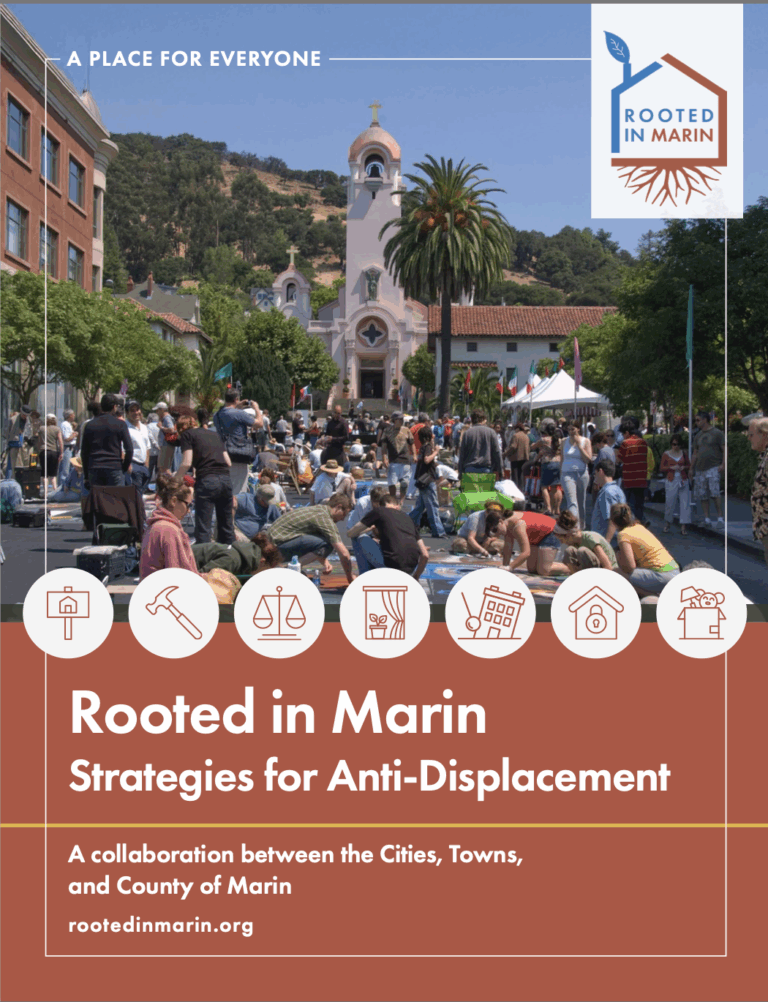 Image of the cover of the Rooted in Marin report