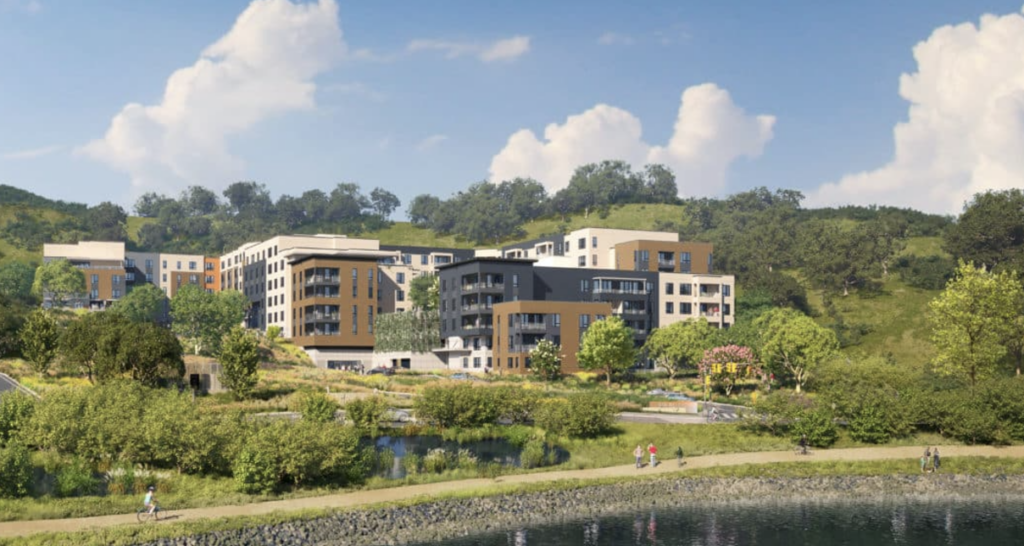 Oak Hill development in Marin County. Includes affordable housing and workforce housing.